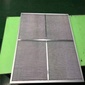 المطبخ التجاري مجموعة هود شبكة معدنية الشحوم فلتر/aluminum قابل للغسل لوحة مطوي pre hvac مرشح